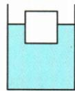 按住漂浮方块时容器底的压力题图