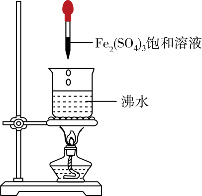实验2:饱和Fe₂(SO₄)₃滴入沸水