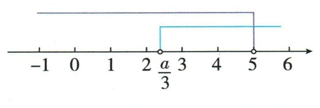 左端a除以3在2与3之间时仅保留整数3和4