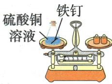 实验②铁钉和硫酸铜溶液的称量装置