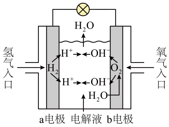 原题氢氧燃料电池界面离子和水流向
