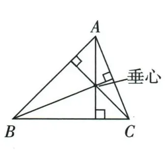 锐角三角形的高与垂心