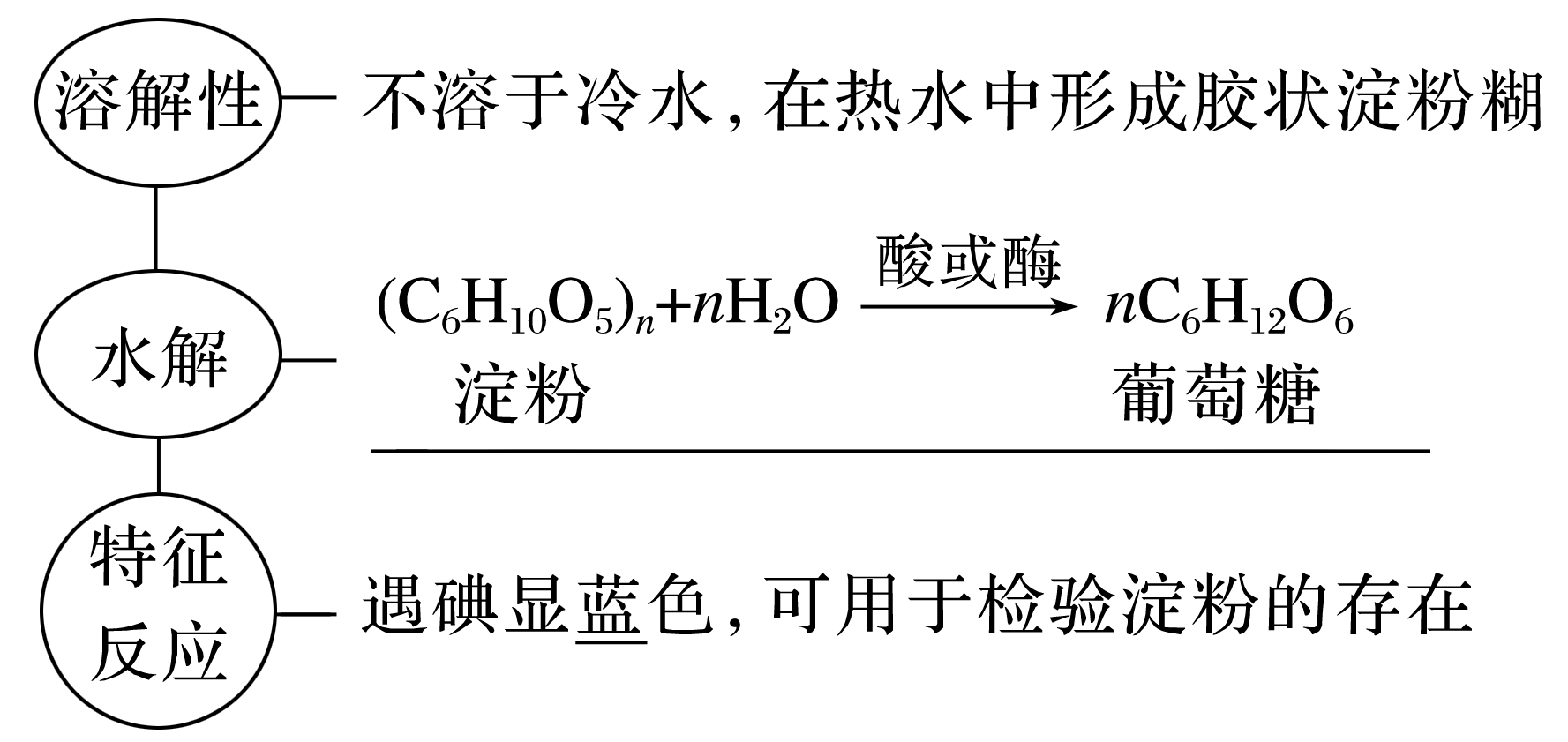 淀粉的溶解性、水解及遇碘显色完整图