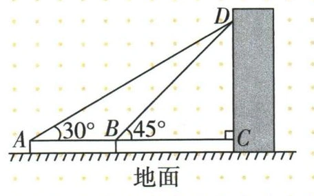 两处等高观测点A、B与显示屏底端C和顶端D