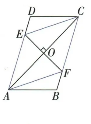 平行四边形的对角线AC中垂线交AD、BC于E、F